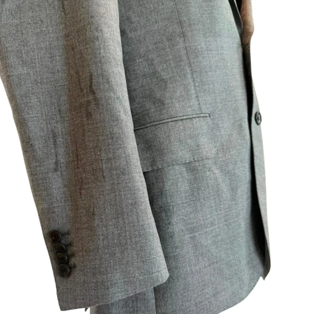 Suitsupply Slim Pure Wool Lazio Single-Breasted Blazer Suit Jacket Size 40